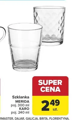 Szklanka promocja w Carrefour