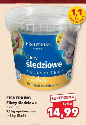 Filety śledziowe z cebulą Fisherking promocja w Kaufland