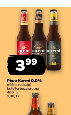 Piwo bezalkoholowe Karmi promocja w Netto