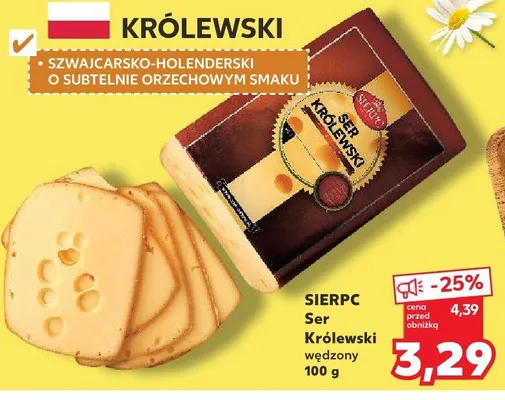 Ser Królewski wędzony promocja w Kaufland