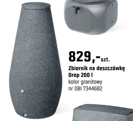 Zbiornik na deszcz Drop 200l promocja w OBI