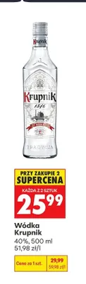 Wódka Krupnik promocja w Biedronka