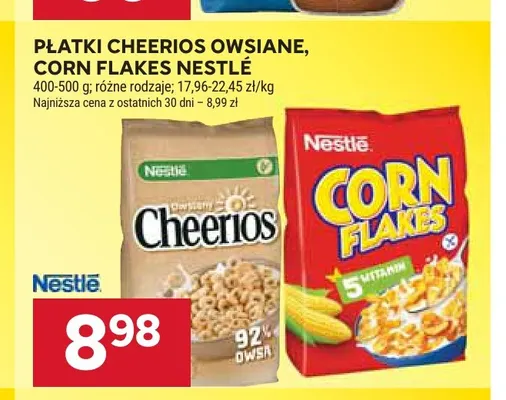 Płatki Cheerios owsiane Nestlé promocja w Stokrotka