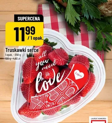 Truskawki serce promocja w POLOmarket