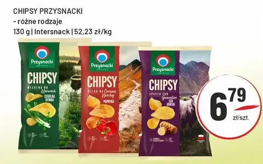 Chipsy Przysnacki cebula dymka promocja w Sedal