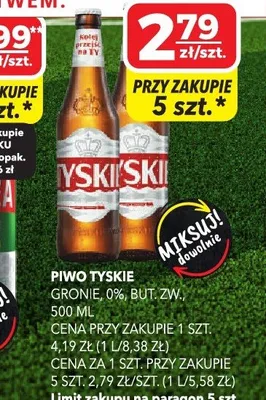 Piwo Tyskie Gronie promocja w Top Market