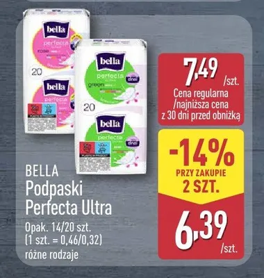 Podpaski Bella Perfecta Ultra Green promocja w Aldi