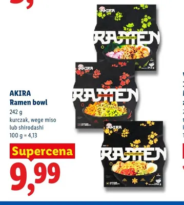 Ramen bowl shirodashi Akira promocja w Lidl