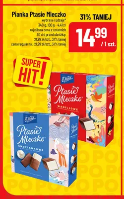Pianka Ptasie Mleczko śmietankowe E.Wedel promocja w POLOmarket