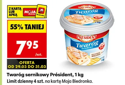 Twaróg sernikowy promocja w Biedronka