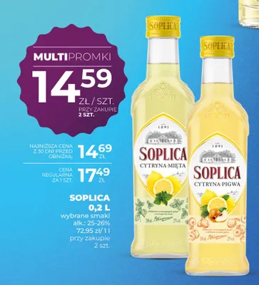 Likier Soplica Cytryna-Mięta promocja w Duży Ben