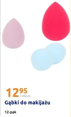 Gąbki do makijażu 12-pak promocja w Action