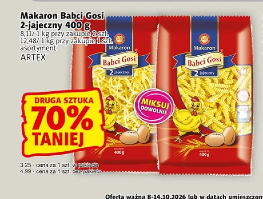 Makaron Babci Gosi 2-jajeczny promocja w Prim Market