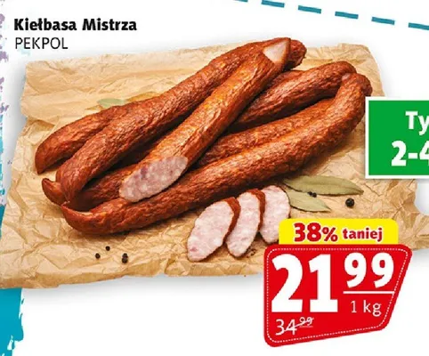 Kiełbasa Mistrza Pekpol promocja w Prim Market