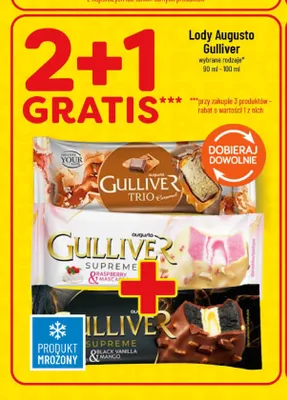 Lody na patyku Augusto Gulliver Supreme Black Vanilla & Mango promocja w POLOmarket