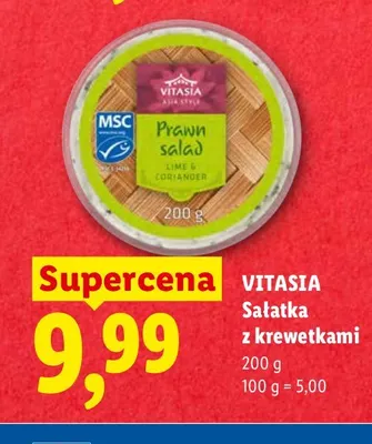 Sałatka z krewetkami Vitasia promocja w Lidl
