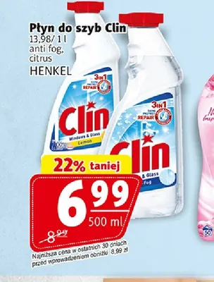Płyn do szyb Clin anti fog promocja w Prim Market