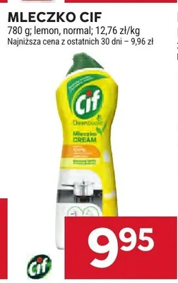 Mleczko Cif lemon promocja w Stokrotka