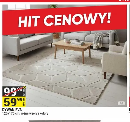 Dywan Eva 120x170 cm promocja w Merkury Market