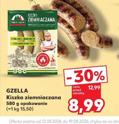 Kiszka ziemniaczana Gzella promocja w Kaufland