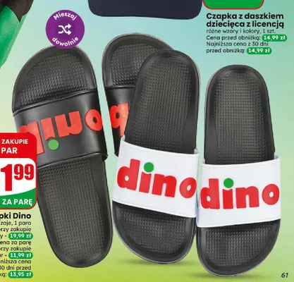 Klapki Dino promocja w Dino