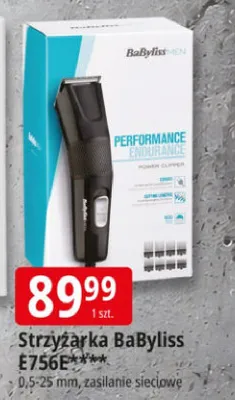 Strzyżarka BaByliss E756E Performance Endurance 0,5-25mm zasilanie sieciowe promocja w Leclerc