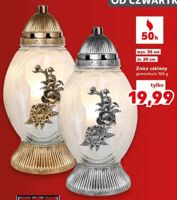 Znicz szklany promocja w Kaufland