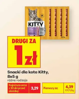 Snacki dla kota Kitty 8-pak 5 g promocja w Biedronka