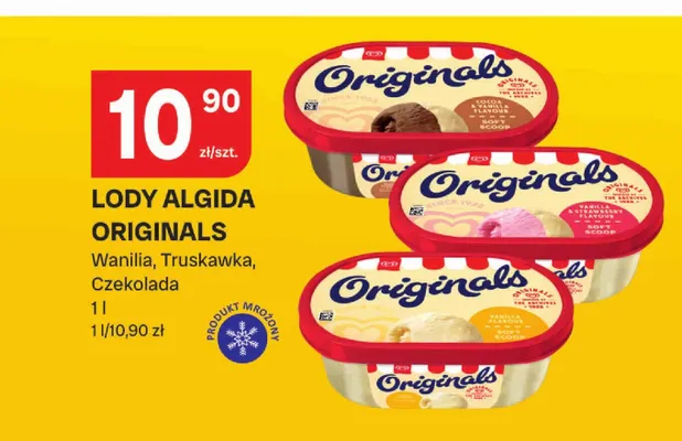 Lody Algida Originals truskawka promocja w Chorten