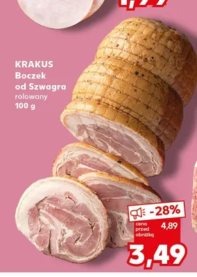 Boczek od Szwagra rolowany Krakus promocja w Kaufland