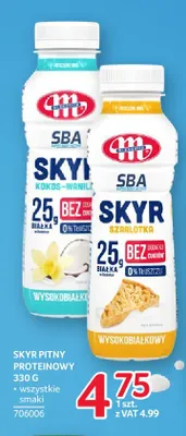 Skyr pitny proteinowy kokos-wanilia Mlekovita SBA promocja w Selgros