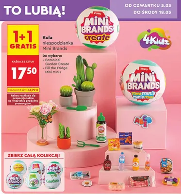 Kula niespodzianka Mini Brands Botanical Garden Create promocja w Biedronka
