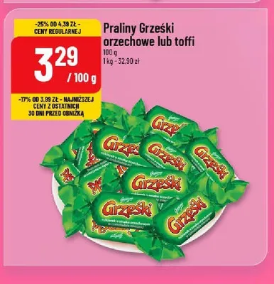 Praliny Grześki orzechowe promocja w POLOmarket