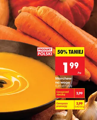 Marchew promocja w Biedronka