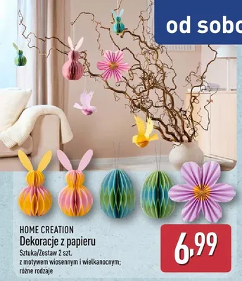 Dekoracje z papieru promocja w Aldi