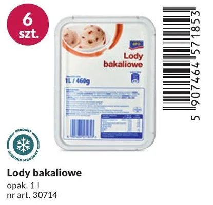 Lody bakaliowe promocja w Makro