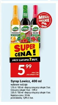 Syrop pomarańczowy Łowicz promocja w Twój Market