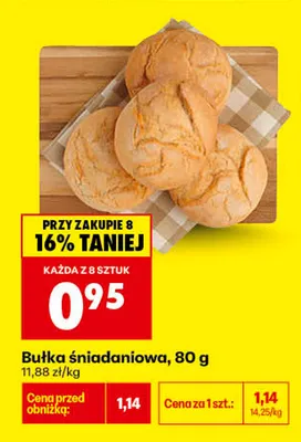 Bułka śniadaniowa promocja w Biedronka