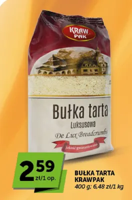 Bułka tarta Krawpak promocja w Groszek
