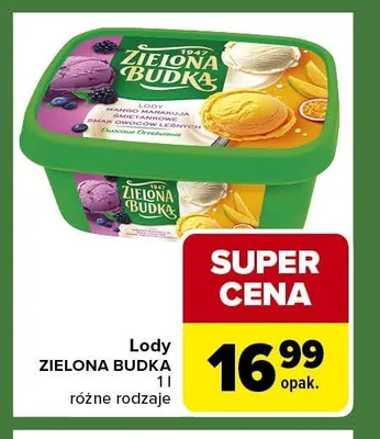 Lody ZIELONA BUDKA promocja w Carrefour Express