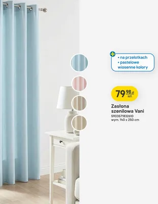 Zasłona szenilowa Vani promocja w Castorama