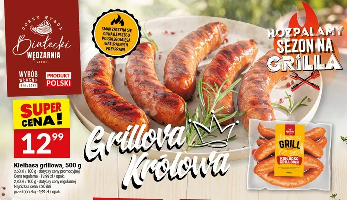 Kiełbasa grillowa Białecki Wędzarnia promocja w Twój Market