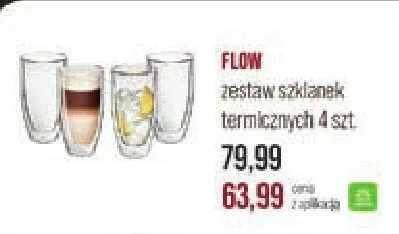 Zestaw szklanek termicznych Flow 4 szt. promocja w Stokrotka