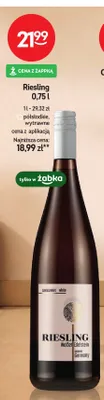 Wino białe Riesling półsłodkie Weißer Edelstein promocja w Żabka