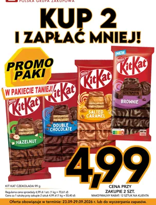 Czekolada Kit Kat Hazelnut promocja w Kupiec
