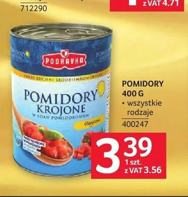Pomidory krojone Podravka promocja w Selgros