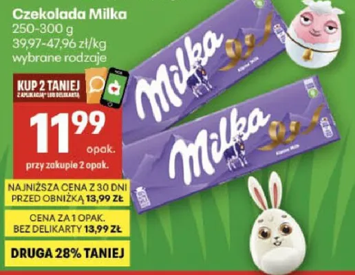 Czekolada 250-300g wybrane rodzaje promocja w Delikatesy Centrum