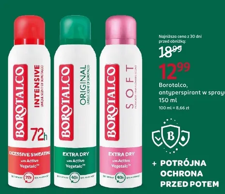 Dezodorant Rexona Excessive Sweating with Active Vegetalc 72h promocja w Rossmann