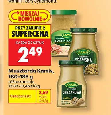 Musztarda Kamis Chrzanowa promocja w Biedronka