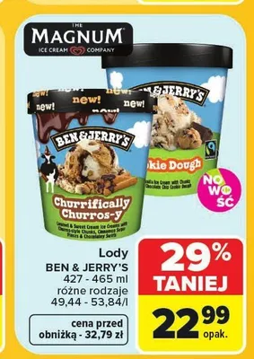 Lody Ben & Jerry's Churrifically Churros-y promocja w Carrefour Market